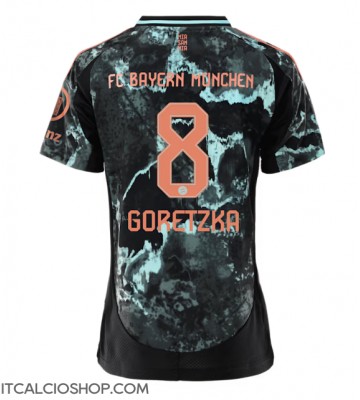 Bayern Munich Leon Goretzka #8 Seconda Maglia Femmina 2024-25 Manica Corta